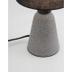 Gray Concrete & Black Fabric Shade LED E14 1x5 Watt 230 Volt IP20 Bulb Excluded D: 12 H: 22.5 cm - PNL9577161 - NOVALUCE