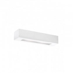 Applique Murale Plâtre Blanc + Verre 1 x E14 IP20 NOVALUCE OTELLO