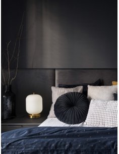 Brass Gold Metal & Opal Glass LED E14 1x5 Watt 230 Volt IP20 Bulb Excluded Cable Length: 160 cm D: 16.5 H: 25 cm - PNL9624086 - 