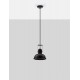 Matt Black Metal LED E27 1x12 Watt 230 Volt IP20 Bulb Excluded D: 22 H: 120 cm Adjustable height Adjustable - PNL9624100 - NOVAL
