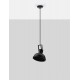 Matt Black Metal LED E27 1x12 Watt 230 Volt IP20 Bulb Excluded D: 22 H: 120 cm Adjustable height Adjustable - PNL9624100 - NOVAL