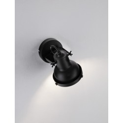 Matt Black Metal LED GU10 1x10 Watt 230 Volt IP20 Bulb Excluded D: 12 W: 20 H: 21 cm Adjustable - PNL9624103 - NOVALUCE