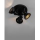 Matt Black Metal LED GU10 3x10 Watt 230 Volt IP20 Bulb Excluded D: 24 H: 22 cm Adjustable - PNL9624105 - NOVALUCE