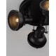 Matt Black Metal LED GU10 3x10 Watt 230 Volt IP20 Bulb Excluded D: 24 H: 22 cm Adjustable - PNL9624105 - NOVALUCE