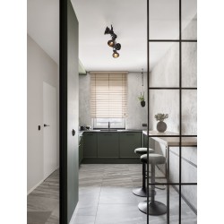 Matt Black Metal LED GU10 4x10 Watt 230 Volt IP20 Bulb Excluded L: 66.8 W: 12 H: 25.5 cm Adjustable - PNL9624106 - NOVALUCE