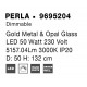 Triac Dimmable Gold Metal & Opal Glass LED 56 Watt 230 Volt 4734Lm 3000K IP20 L: 50 W: 5.3 H: 132 cm - PNL9695204 - NOVALUCE