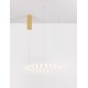 Triac Dimmable Gold Metal & Opal Glass LED 56 Watt 230 Volt 4732Lm 3000K IP20 D: 62 H: 200 cm Adjustable Height - PNL9695230 - N