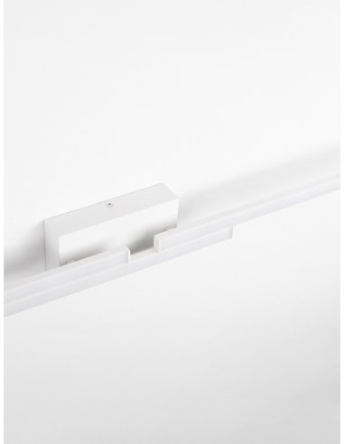 Sandy White Aluminium & Acrylic LED 31 Watt 220-240 Volt 2077Lm 3000K IP44 L: 96.5 W: 9 H: 10 cm - PNL9695246 - NOVALUCE