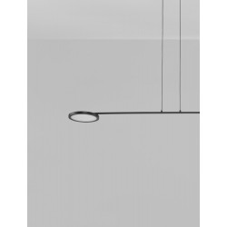 Triac Dimmable Black Metal & Acrylic LED 19 Watt 230 Volt 2494Lm 3000K IP20 L: 100 W: 26 H: 120 cm Adjustable Height Rotatable 