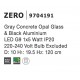 Gray Concrete Opal Glass & Black Aluminium LED G9 1x5 Watt IP20 220-240 Volt Bulb Excluded D: 10 H1: 19.5 H2: 120 cm Adjustab