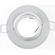 SUPPORT DE SPOT ROND Orientable BLANC 86mm