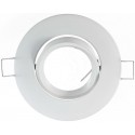 SUPPORT DE SPOT ROND Orientable BLANC 92mm
