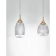 Satin Gold Metal Clear Glass LED E14 3x5 Watt 230 Volt IP20 Bulb Excluded L: 76.5 W: 18 H: 120 cm Adjustable Height - PNL9731216