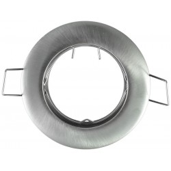 SUPPORT DE SPOT ROND ARGENT 77mm