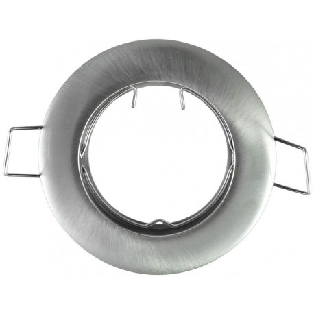 SUPPORT DE SPOT ROND ARGENT 77mm