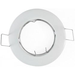 SUPPORT DE SPOT ROND BLANC 77mm