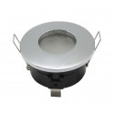 SUPPORT DE SPOT BBC Etanche ROND Etain Brossé 82mm
