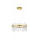 Triac Dimmable Brass Gold Metal & Acrylic LED 81 Watt 220-240 Volt 3120Lm 3000K IP20 D: 60 H: 120 cm Adjustable Height - PNL975