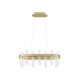 Triac Dimmable Brass Gold Metal & Acrylic LED 82 Watt 220-240 Volt 3133Lm 3000K IP20 L: 80 W: 30 H: 120 cm Adjustable Height - 