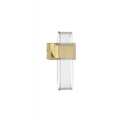 Brass Gold Metal & Acrylic LED 10 Watt 220-240 Volt 413Lm 3000K IP20 L: 12 W: 10 H: 21.5 c - PNL9756716 - NOVALUCE