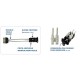 DOUILLE CERAMIQUE GU-10 230V CL2 + CABLE