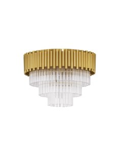 Gold Aluminum & Crystal (118 pcs) LED E14 6x5 Watt 230 Volt IP20 Bulb Excluded D: 50 H: 35.5 cm - PNL9824079 - NOVALUCE 2