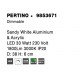 3000K Triac Dimmable Sandy White Aluminium & Acrylic LED 30 Watt 230 Volt 1785Lm IP20 D: 38 H: 6 cm - PNL9853671 - NOVALUCE