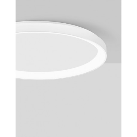 3000K Triac Dimmable Sandy White Aluminium & Acrylic LED 40 Watt 230 Volt 2554Lm IP20 D: 48 H: 6 cm - PNL9853673 - NOVALUCE