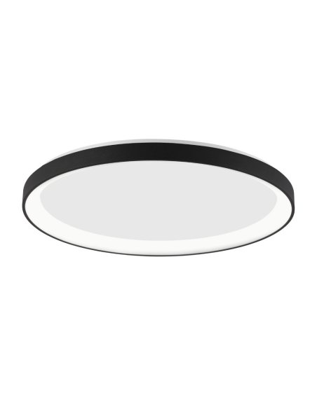3000K Triac Dimmable Sandy Black Aluminium & Acrylic LED 40 Watt 230 Volt 2554Lm IP20 D: 48 H: 6 cm - PNL9853674 - NOVALUCE
