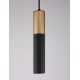 Sandy Black & Gold Aluminium LED GU10 1x10 Watt IP20 220-240 Volt Bulb Excluded D: 5.6 H1: 30 H2: 180 cm - PNL9911523 - NOVALUCE