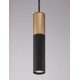 Sandy Black & Gold Aluminium LED GU10 1x10 Watt IP20 220-240 Volt Bulb Excluded D: 5.6 H1: 30 H2: 180 cm - PNL9911523 - NOVALUCE