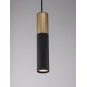 Sandy Black & Gold Aluminium LED GU10 1x10 Watt IP20 220-240 Volt Bulb Excluded D: 5.6 H1: 30 H2: 180 cm - PNL9911523 - NOVALUCE