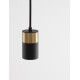 Sandy Black & Gold Aluminium LED GU10 1x10 Watt IP20 220-240 Volt Bulb Excluded D: 5.6 H1: 9.5 H2: 160 cm - PNL9911524 - NOVALUC