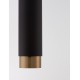 Sandy Black & Gold Aluminium LED GU10 1x10 Watt IP20 220-240 Volt Bulb Excluded D: 5.9 H1: 30 H2: 180 cm - PNL9911525 - NOVALUCE