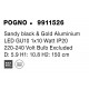 Sandy Black & Gold Aluminium LED GU10 1x10 Watt IP20 220-240 Volt Bulb Excluded D: 5.9 H1: 10.8 H2: 160.8 cm - PNL9911526 - NOVA