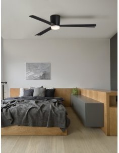 Fan Black Aluminium Black ABS Blades D: 121.9 cm H: 18.2 cm 6 Speed Remote 52’’ Blade DC 38W AC220-240V 5090CFM 198RPM 4,7Kg Sum 2