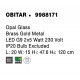 Opal Glass Brass Gold Metal LED G9 2x5 Watt 230 Volt IP20 Bulb Excluded L: 20 W: 15 H1: 47.6 H2: 120 cm Adjustable height - PN