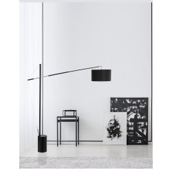 Iron & Plastic Black Fabric Shade LED E27 1x12 Watt 230 Volt IP20 Bulb Excluded Cable Length: 240 cm L: 195 W: 40 H: 165 Adjus