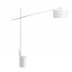 Iron & Plastic White Fabric Shade LED E27 1x12 Watt 230 Volt IP20 Bulb Excluded Cable Length: 240 cm L: 195 W: 40 H: 165 Adjust