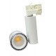 SPOT LED COB SUR RAIL 40W 230V 4000°K adaptateur rail 3 allumages - Finition Blanc