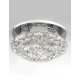 Chrome & White Aluminium K9 Crystal LED 28 Watt 230 Volt 1560Lm 3000K IP20 D: 40 H: 14 cm - PNL83399203 - NOVALUCE
