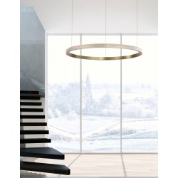 Antique Brass D: 65 H: 180 cm Aluminium & Acrylic LED 35 Watt 230 Volt 1900Lm 3000K IP20 D: 108 H: 180 cm Adjustable height - PN