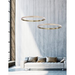 Antique Brass Aluminium & Acrylic LED 30 Watt 230 Volt 1650Lm 3000K IP20 D: 85 H: 180 cm Adjustable height - PNL86016802 - NOVA