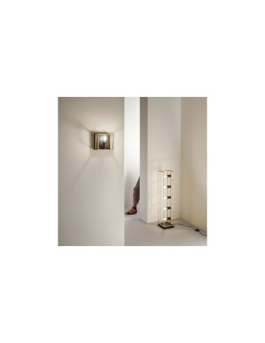 Lampe Noire Avec Or Brossé E27 x 5