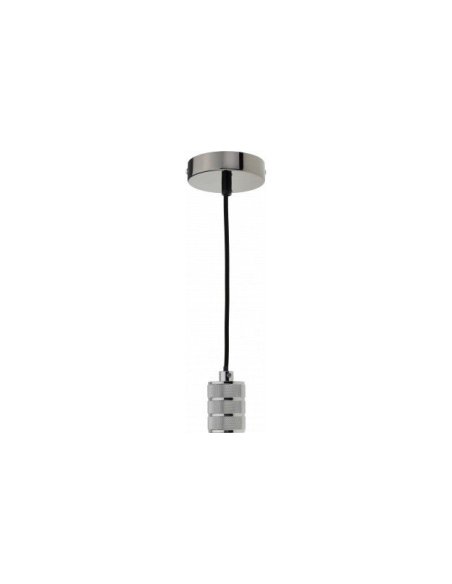 Suspension Relief Douille E27 x 1 Perle Noire IP20 - P9029 - OPTONICA