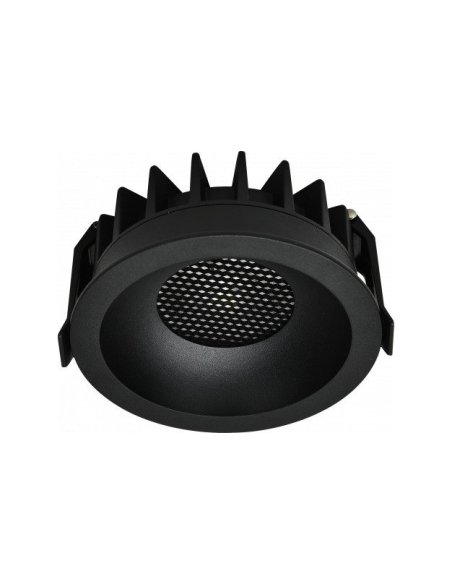 Spot LED Encastré Basse Luminance Grille Noire 10W 3CCT Noir 1000lm Ф86 - P12031 - OPTONICA