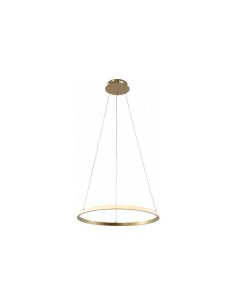 Suspension Ø500 Brossée Dorée 30W 2080lm CCT Dimmable + Télécommande - P19003 - OPTONICA