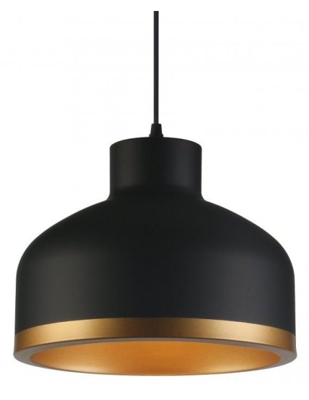 Suspension GOLDI Noire + Or E27 x 1 Ø300mm