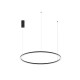 Suspension Noire HOOP 60W 3CCT 9000lm Ø120 x 150mm