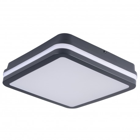 Plafonnier LED Carré Graphite 260 x 260mm 24/30W CCT + détecteur